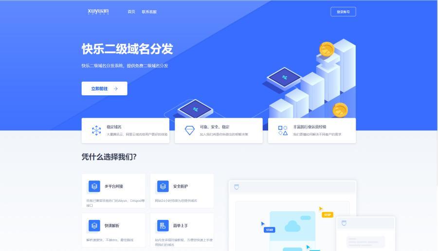 图片[1]-许愿二级域名分发系统源码-精品源码资源网-网站源码,小程序源码,公众号模块,APP源码